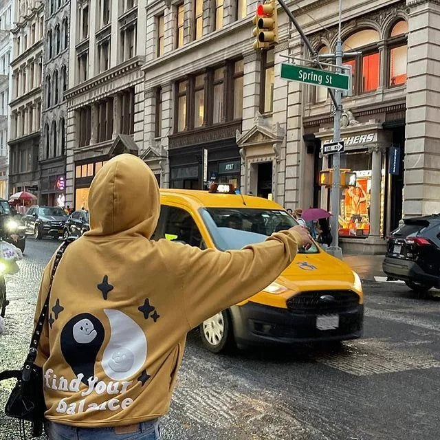 Yellow hoodie