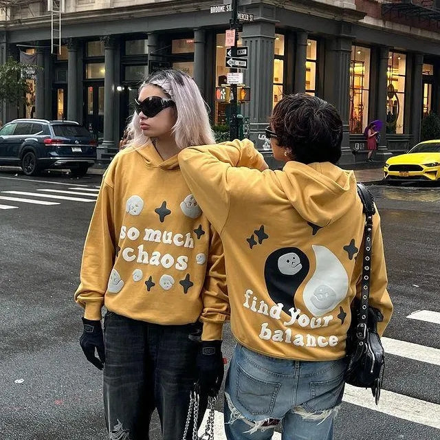 Yellow hoodie
